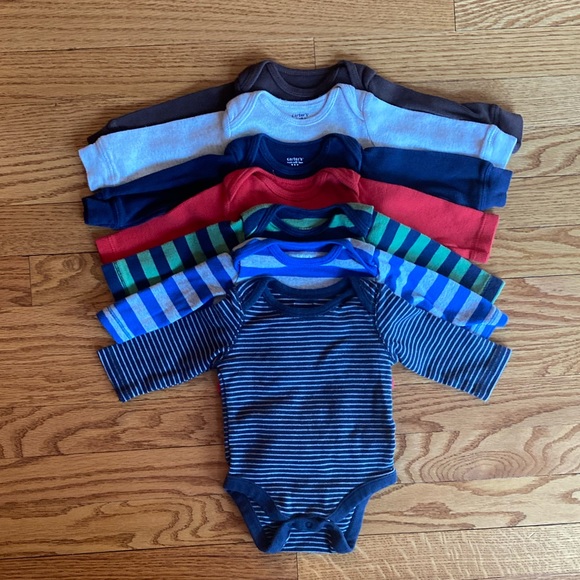 Other - Lot of 7 Long Sleeve Onesies Size 3 Months